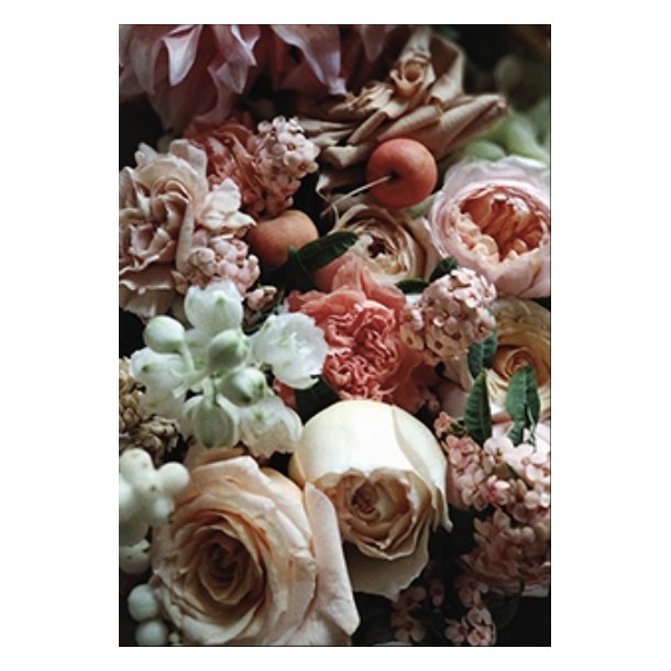 Skna Ting Dobbeltkort - Romantic Life - Flowers Closeup