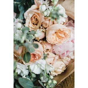 Skna Ting Dobbeltkort - Happily Ever After - Bouqet Closeup