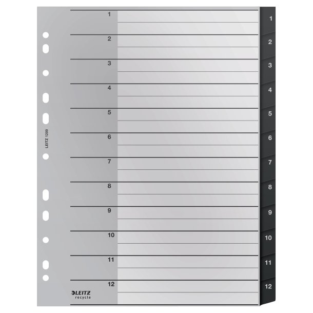Leitz Register Sort PP 1-12