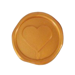 Guld Segl med hjerte