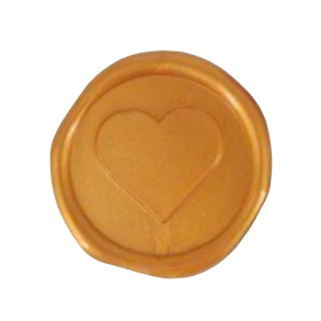 Guld Segl med hjerte