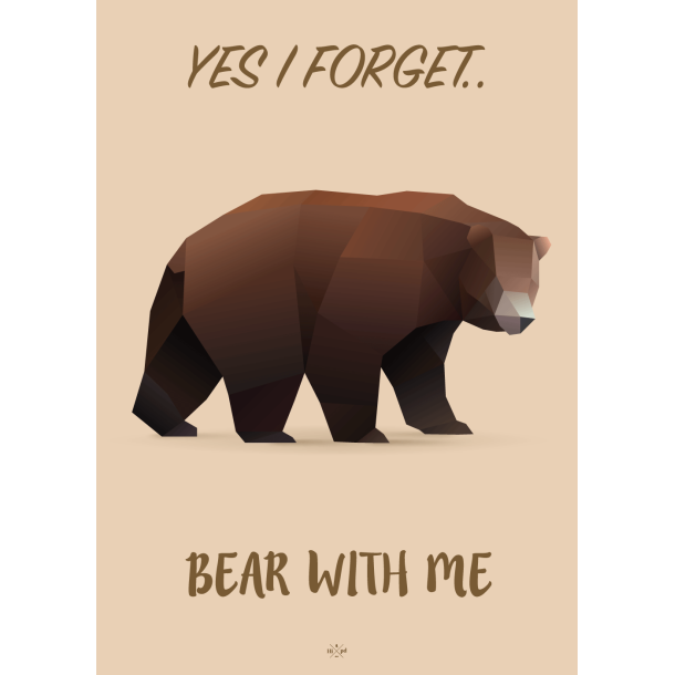 Citatplakat A5 - Bear with me