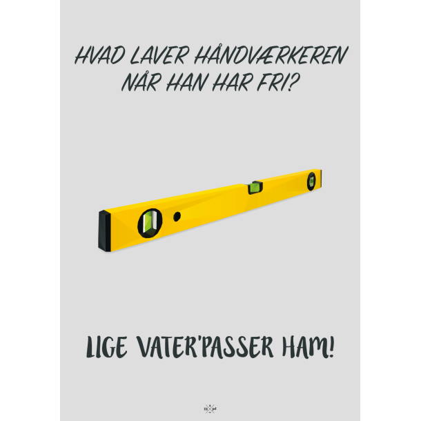 Citatplakat A5 Kort - Vater'passer