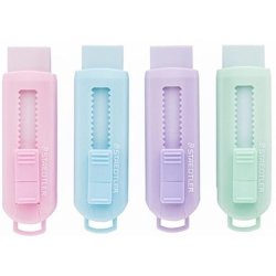 Staedtler Viskelder med skub Pastel Bl