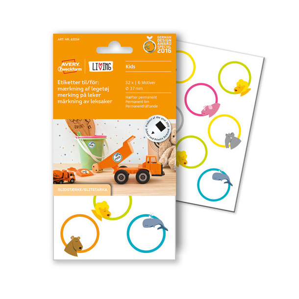 Living Kids Etiketter Leget�jsm�rkning