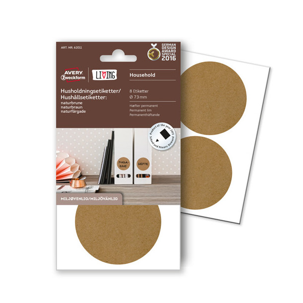 Living Household Etiketter Natur