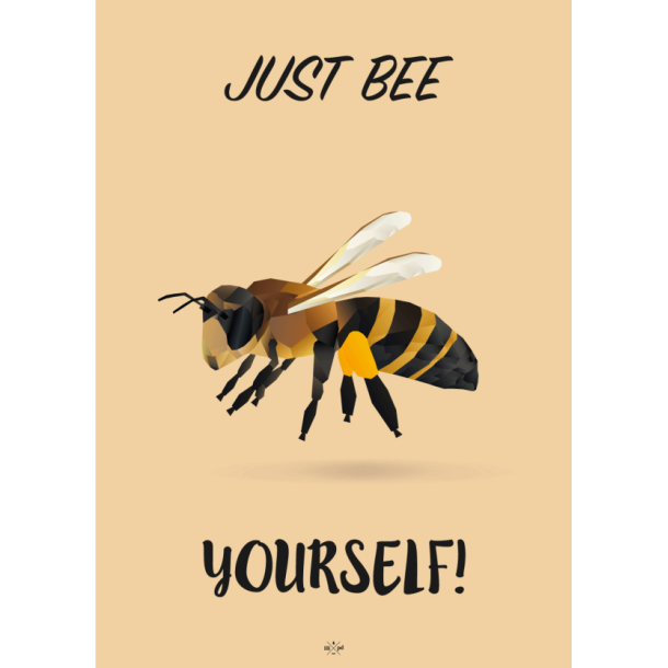 Citatplakat A5 - Just bee yourself!