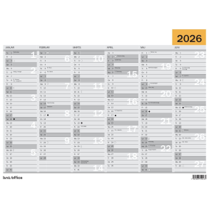 V�gkalender 2026 A5