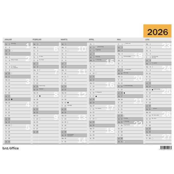 V�gkalender 2026 A5