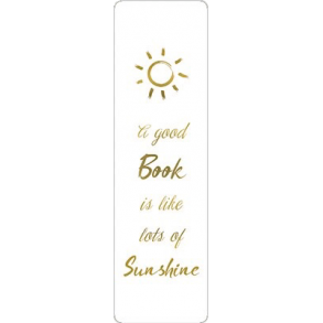 Hartung Bogmrke - A good Book is like lots of Sunshine