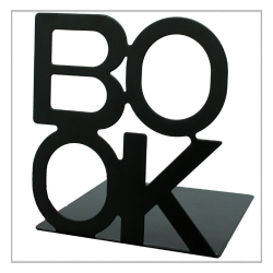 BOOK Bogsttter Metal 2-pak sort