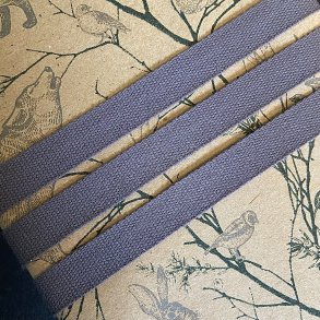 Stofbnd Bomuld - Koksgr 9mm.