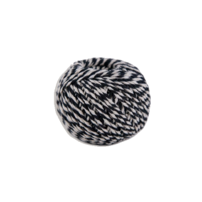 Bomuldsgarn Sort/Hvid