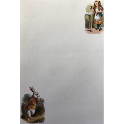 Brevpapir st - Alice in Wonderland