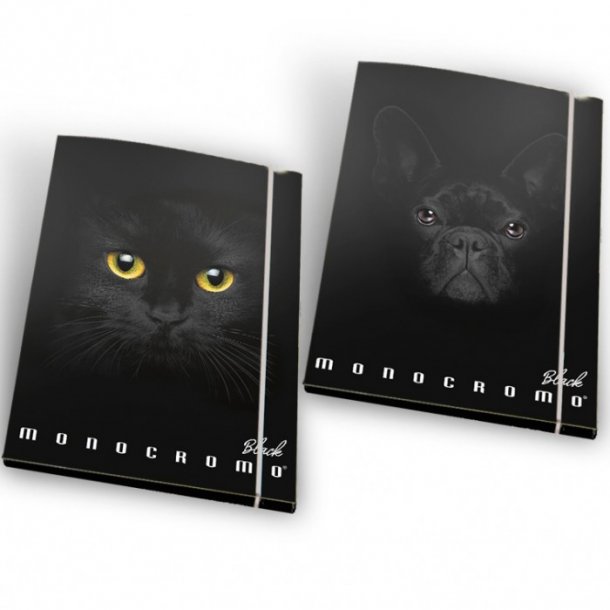 Pigna Black Monocromo Elastikmappe - Cat