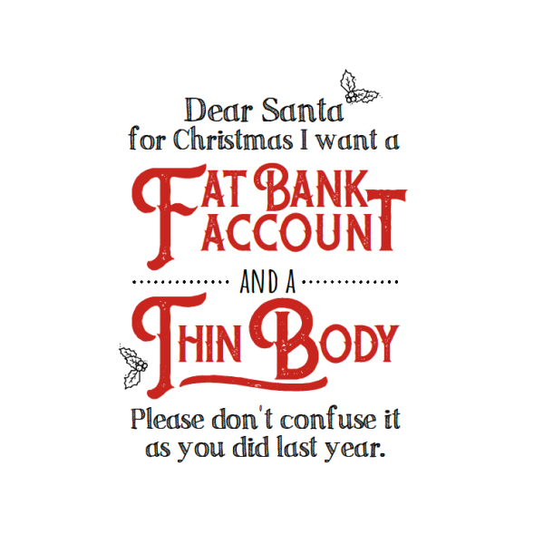 Juleplakat A5 Kort - Dear Santa