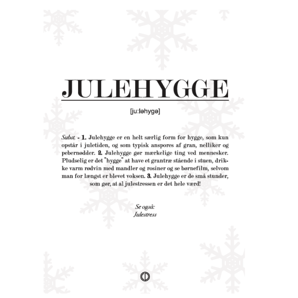 Definitionplakat A5 Kort - Julehygge