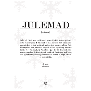 Definitionplakat A5 Kort - Julemad