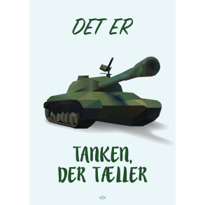 Citatplakat A5 Kort - Det er tanken, der t�ller