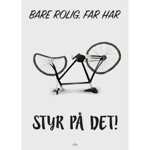 Citatplakat A5 Kort - Far har styr p det!