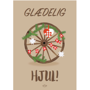 Citatplakat A5 Kort - Gldelig Hjul!