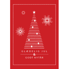 Juleplakat A5 Kort - Gldelig jul & godt nytr