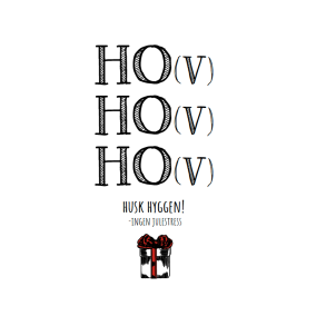 Juleplakat A5 Kort - Hov Hov Hov