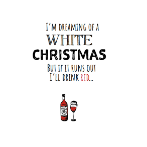 Juleplakat A5 Kort - I'm dreaming of a white christmas