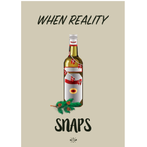 Citatplakat A5 Kort - When reality snaps