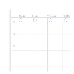 Filofax Refill Personal Mnedsplan - look ahead