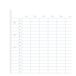 Filofax Refill Personal rsplan - look way ahead