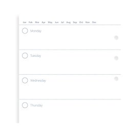 Filofax Refill Personal Ugeplan - anytime, anywhere