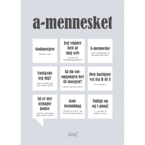 Dialgtplakat A5 Kort - A-mennesket