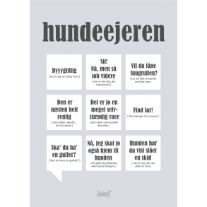 Dialgtplakat A5 Kort - Hundeejeren