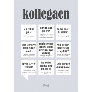 Dialgtplakat A5 Kort - Kollegaen