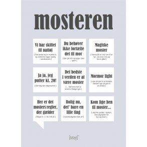 Dialgtplakat A5 Kort - Mosteren