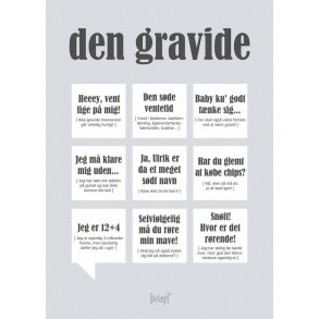 Dialgtplakat A5 Kort - Den gravide