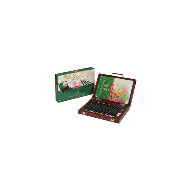 Derwent Academy Wooden Box Farveblyanter