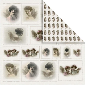 Designpapir 5 Ark - Engle