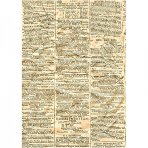 Designpapir 10 Ark - Old Newspaper