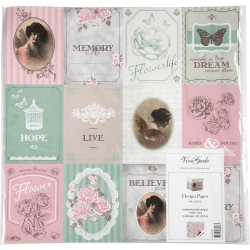 Designpapir 5 Ark - Pastel