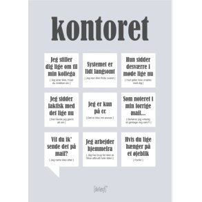 Dialgtplakat A5 Kort - Kontoret