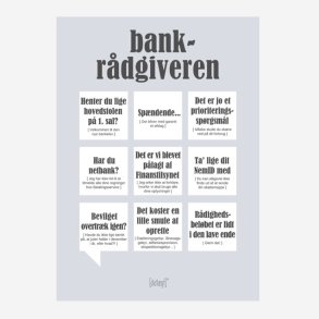 Dialgtplakat A5 Kort - Bankrdgiveren