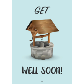 Citatplakat A5 Kort - Get well soon!