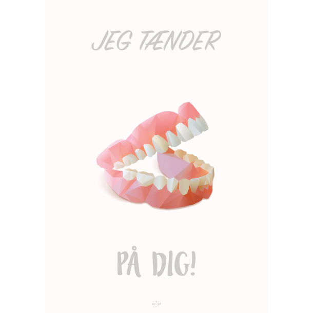 Citatplakat A5 Kort - Jeg t�nder p� dig!