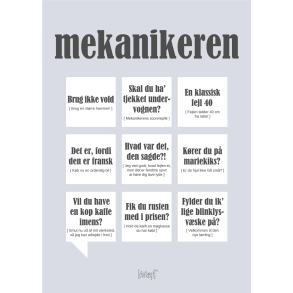 Dial�gtplakat A5 Kort - Mekanikeren