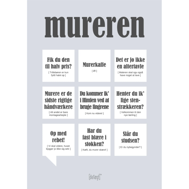 Dial�gtplakat A5 Kort - Mureren