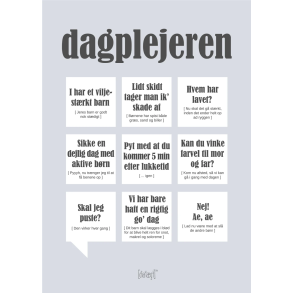 Dialgtplakat A5 Kort - Dagplejeren