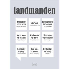 Dialgtplakat A5 Kort - Landmanden