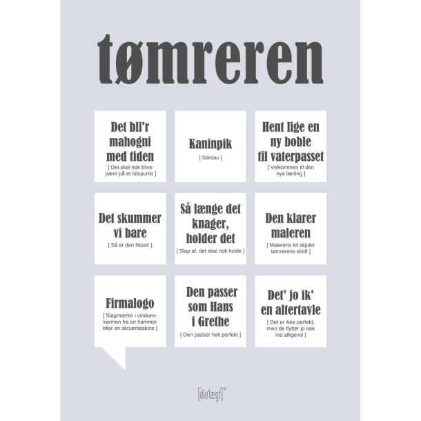 Dialgtplakat A5 Kort - Tmreren